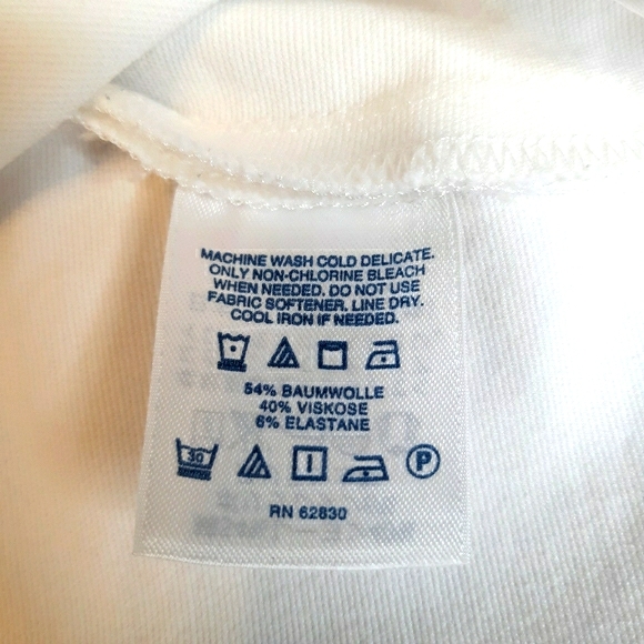 Lands' End - Mid Rise - Slim Leg White Pants Sz 10 - Picture 8 of 8